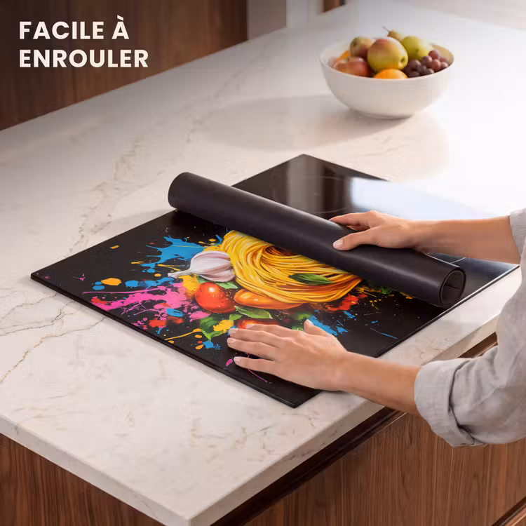 Protection plaque induction - Spaghetti - Graffiti - Peinture - Coloré - Nourriture - Moderne — 6