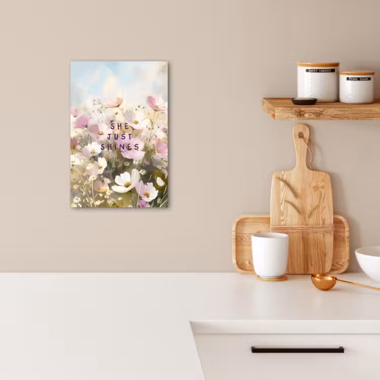 Tableau sur toile - Citation - Fleurs - Pittoresque — 2
