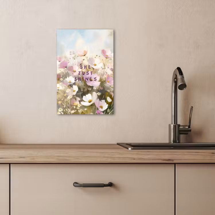 Tableau sur toile - Citation - Fleurs - Pittoresque — 3