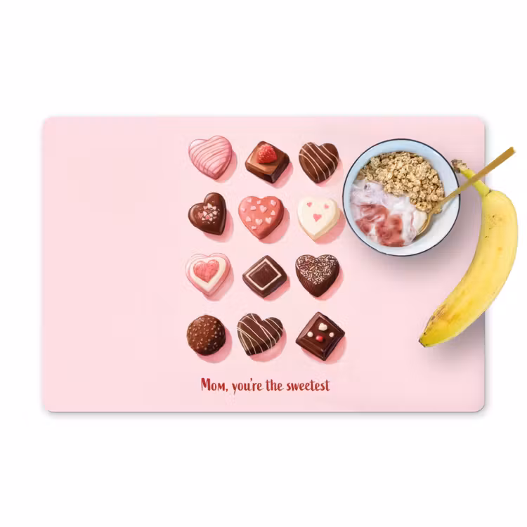 Sets de table - Chocolats - En forme de coeur - Sweetheart — 1