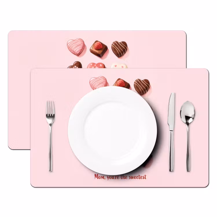 Sets de table - Chocolats - En forme de coeur - Sweetheart — 2