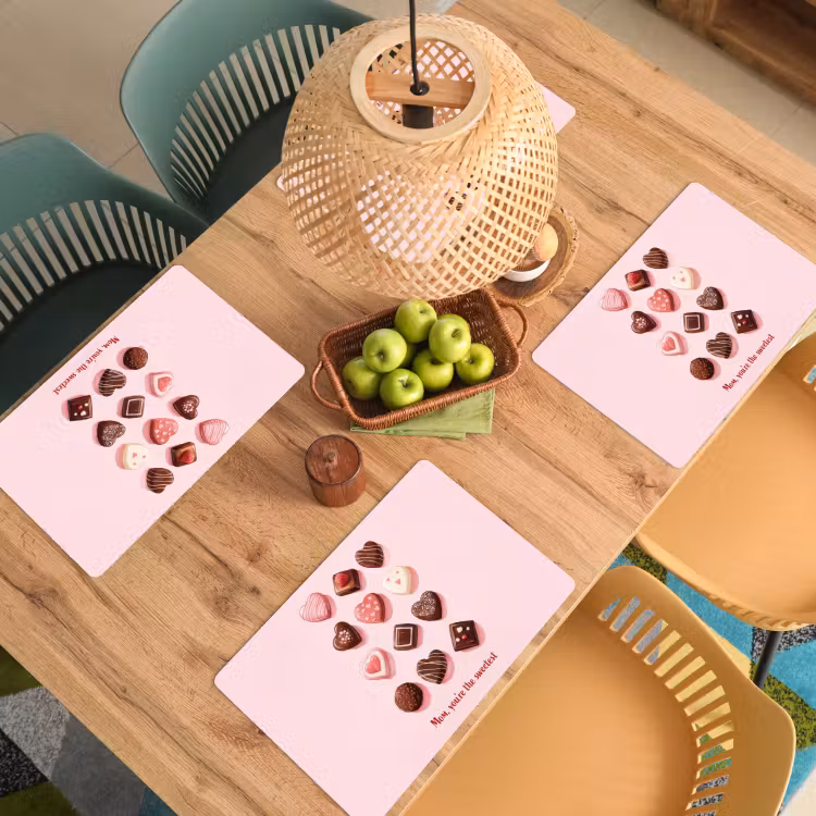 Sets de table - Chocolats - En forme de coeur - Sweetheart — 3
