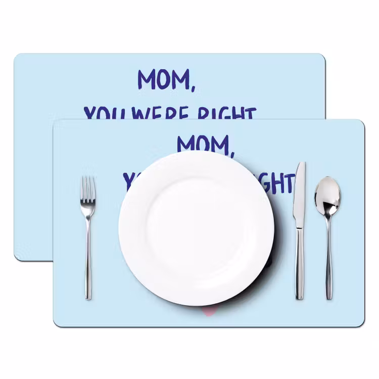 Sets de table - Mère - Citation - Bleu — 2