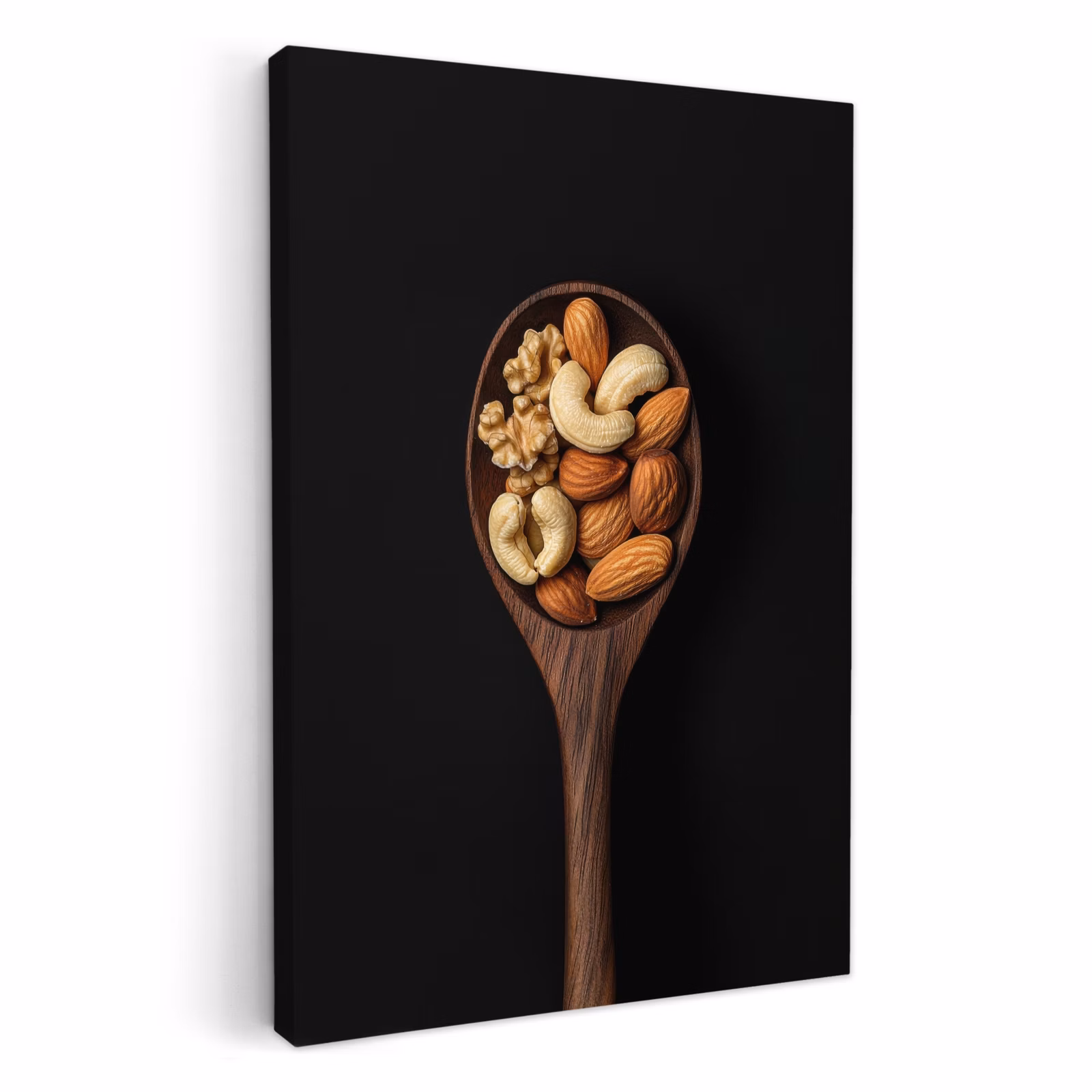 Tableau sur toile - Bois - Noyer - Noir — 1