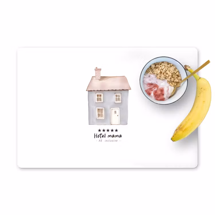 Sets de table - Bleu clair - Maison - Maman - Texte — 1