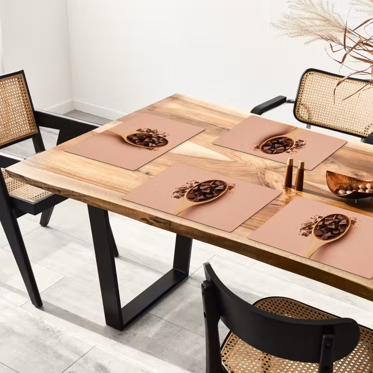 Sets de table - Chocolat - Bois - Cuillère — 4