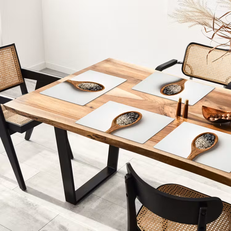 Sets de table - Cuillère - Sésame - Blanc — 4
