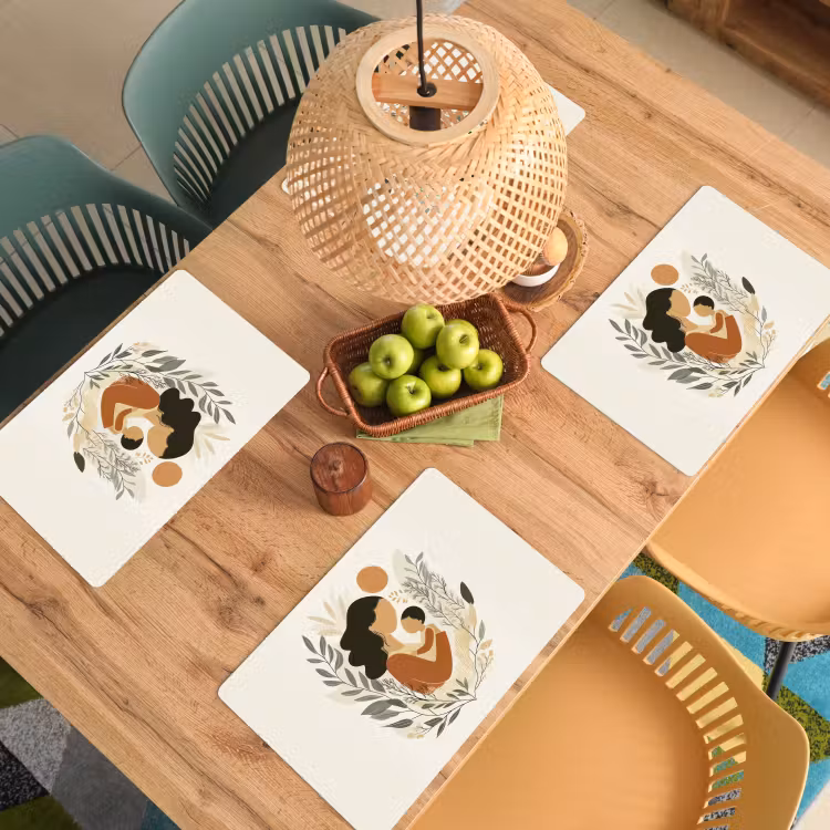 Sets de table - Illustration - Mère - Enfant - Amour — 3