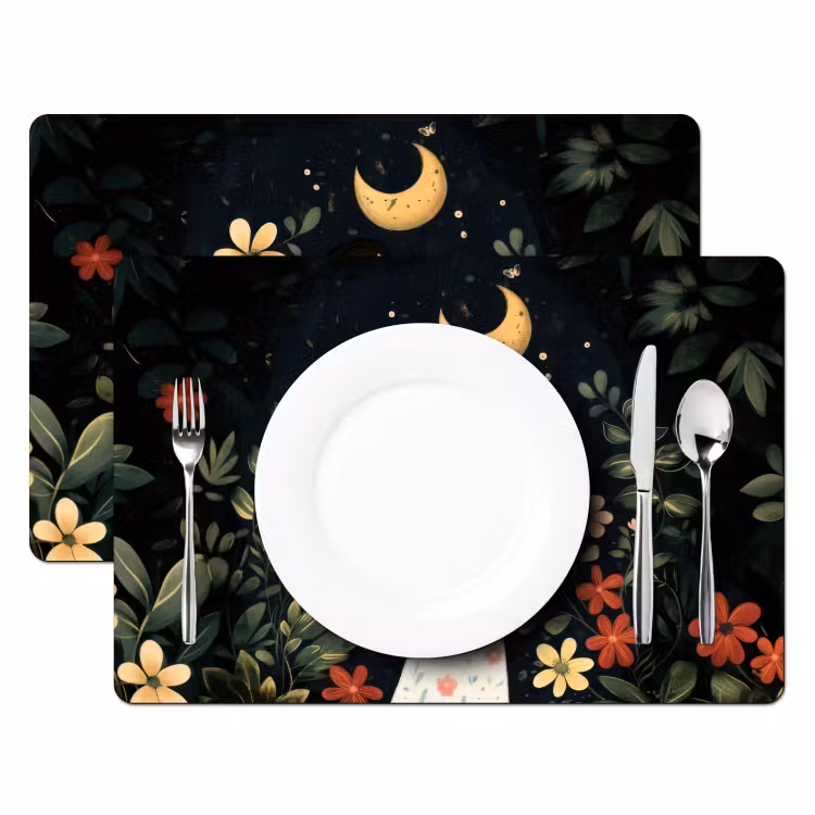 Sets de table - Mère - Enfant - Coloré - Fleurs — 2