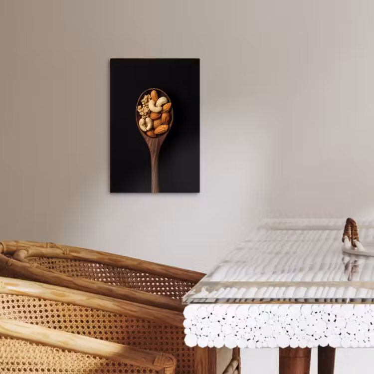 Tableau sur toile - Bois - Noyer - Noir — 3