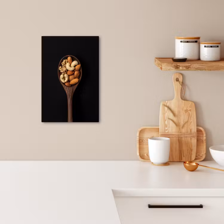 Tableau sur toile - Bois - Noyer - Noir — 4