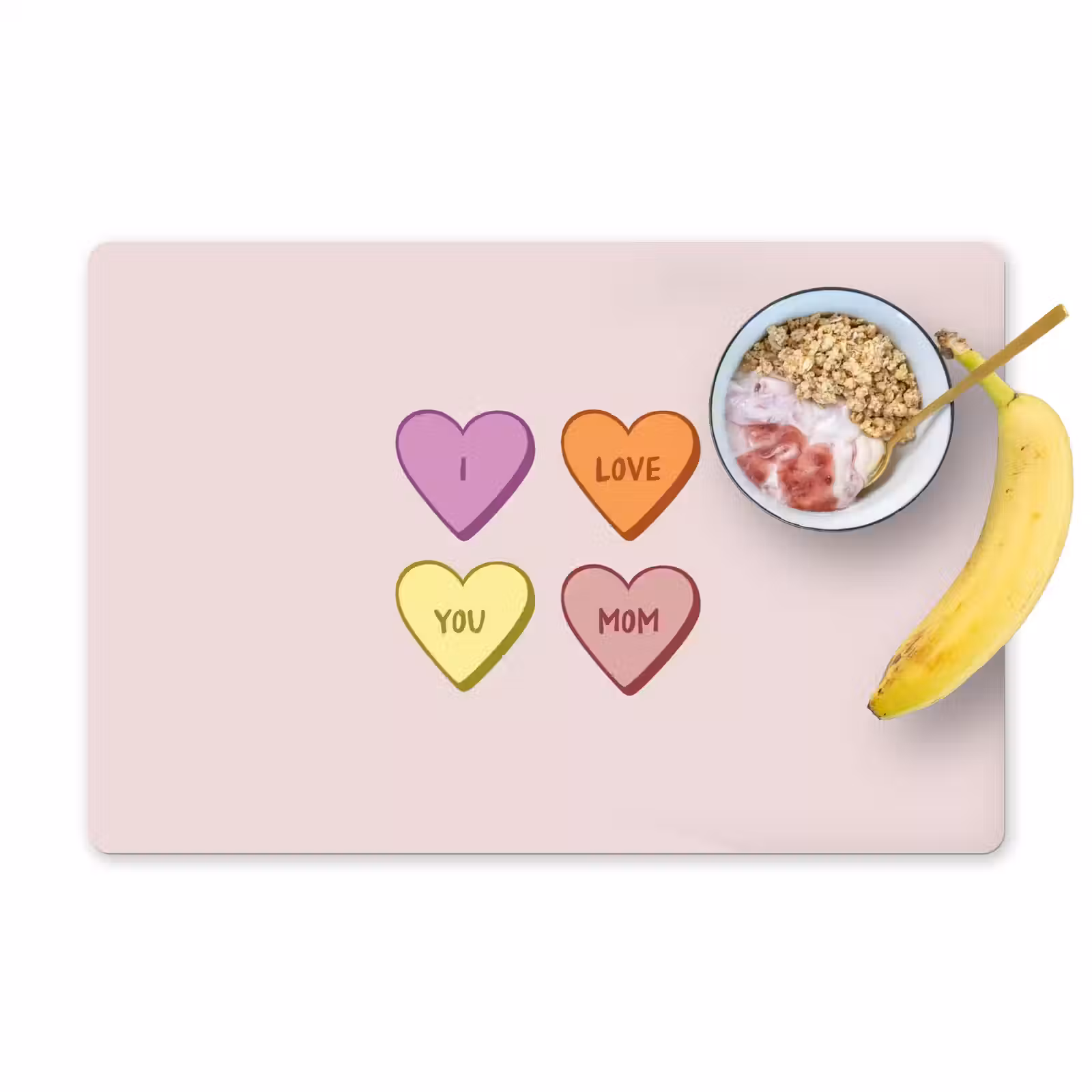 Sets de table - Coeurs - Pastel - Amour - Mère — 1