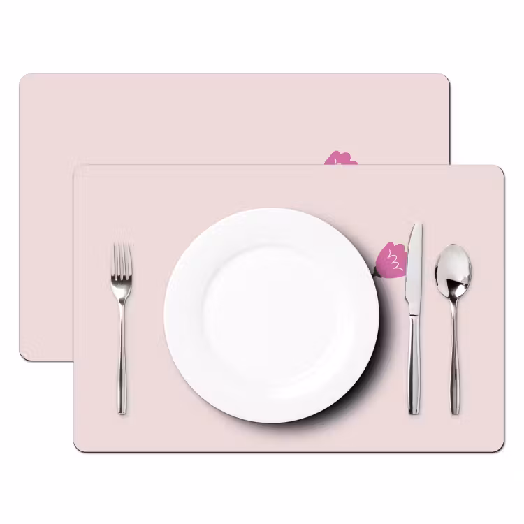 Sets de table - Coeur - Rouge - Fleur - Mère — 2