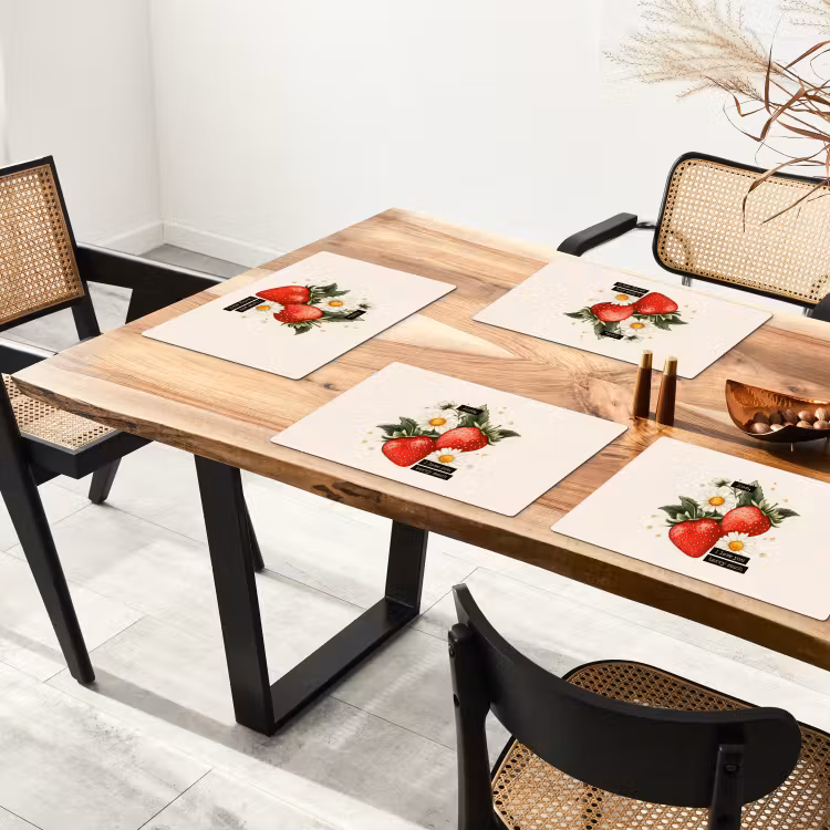 Sets de table - Fraises - Marguerites - Citation - Étoiles — 4