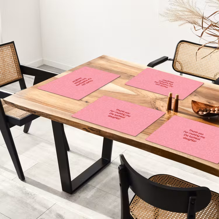 Sets de table - Texte - Rouge - Fête des mères — 4