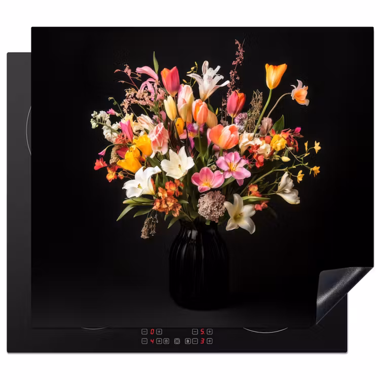 Protection plaque induction - Vase - Fleurs - Tulipes — 1