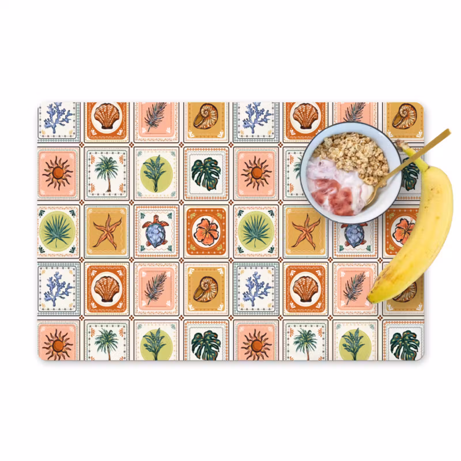 Sets de table en vinyle - Nostalgique - Littoral - Mer - Été - Multi — 1