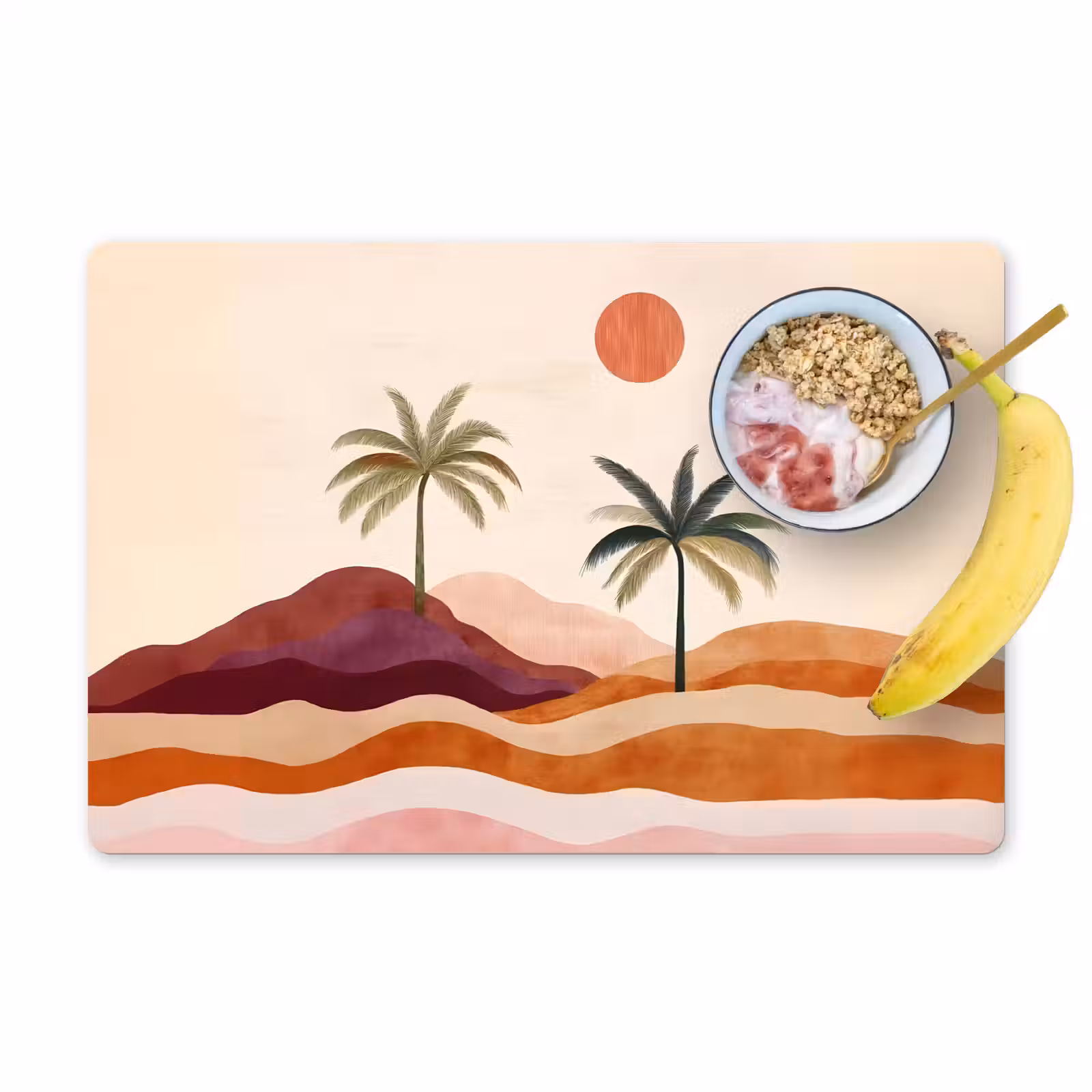 Sets de table en vinyle - Palmiers - Abstrait - Soleil - Collines — 1
