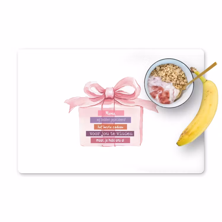 Sets de table - Cadeau - nœud - texte - rose — 1