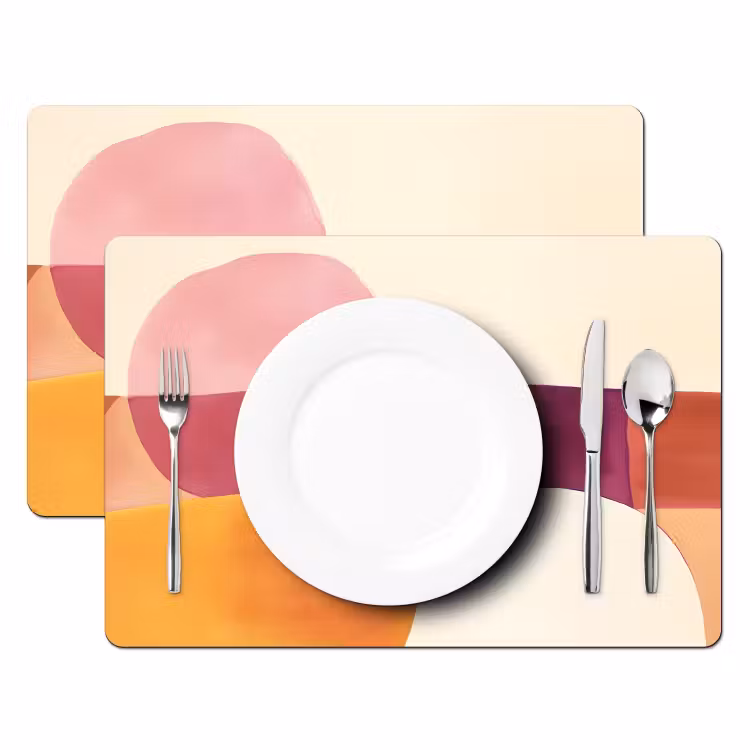 Sets de table en vinyle - Formes - Abstraites - Colorées — 2