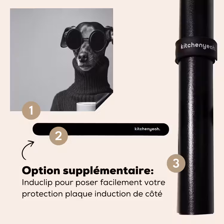 Protection plaque induction - Col roulé - Chien - Lunettes - Mug — 8