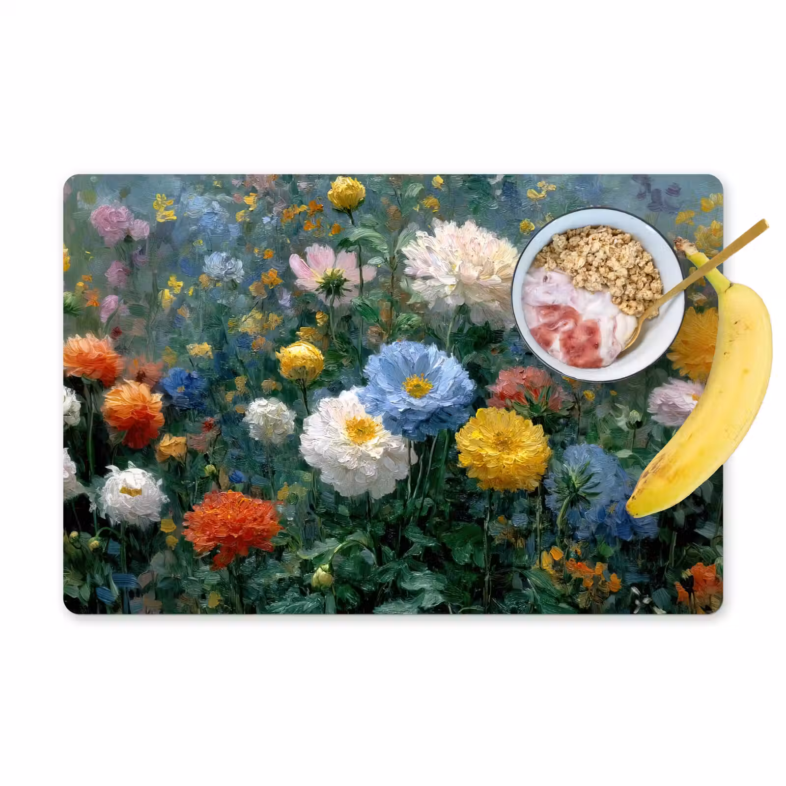 Sets de table en vinyle - Gros plan - champ - fleurs - coloré — 1