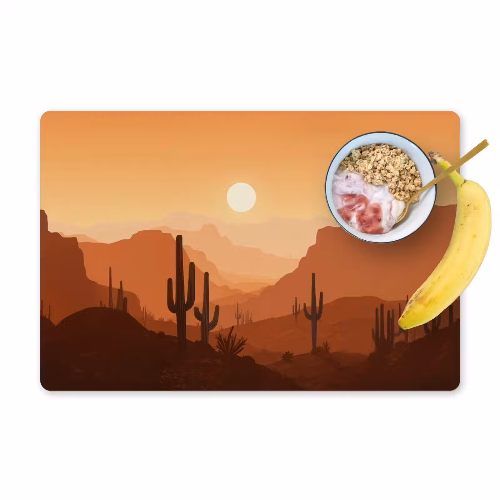 Sets de table en vinyle - Paysage - Désert - Cactus - Soleil — 1