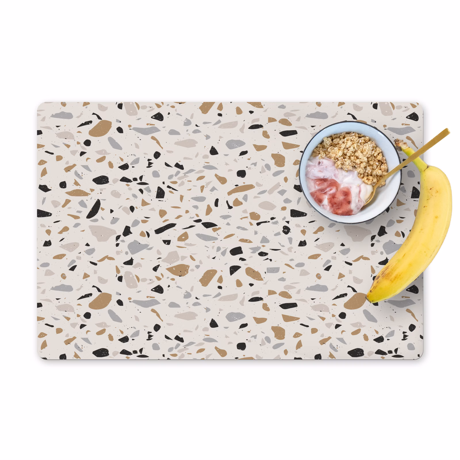 Sets de table en vinyle - Terrazzo - Motif - Acier — 1