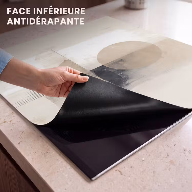 Protection plaque induction - Cercle - Composition - Profondeur - Beige — 7