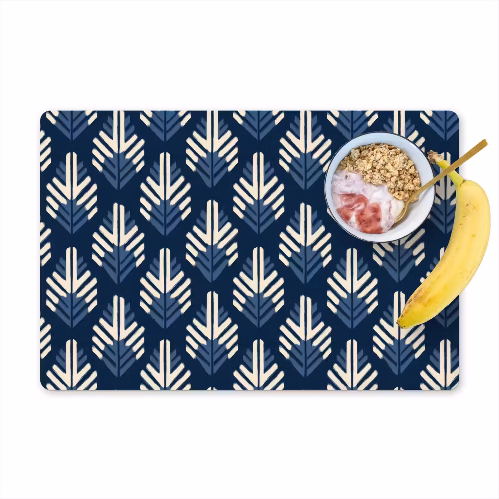 Set de table – 6 pièces - Moderne - Motif - Bleu — 1