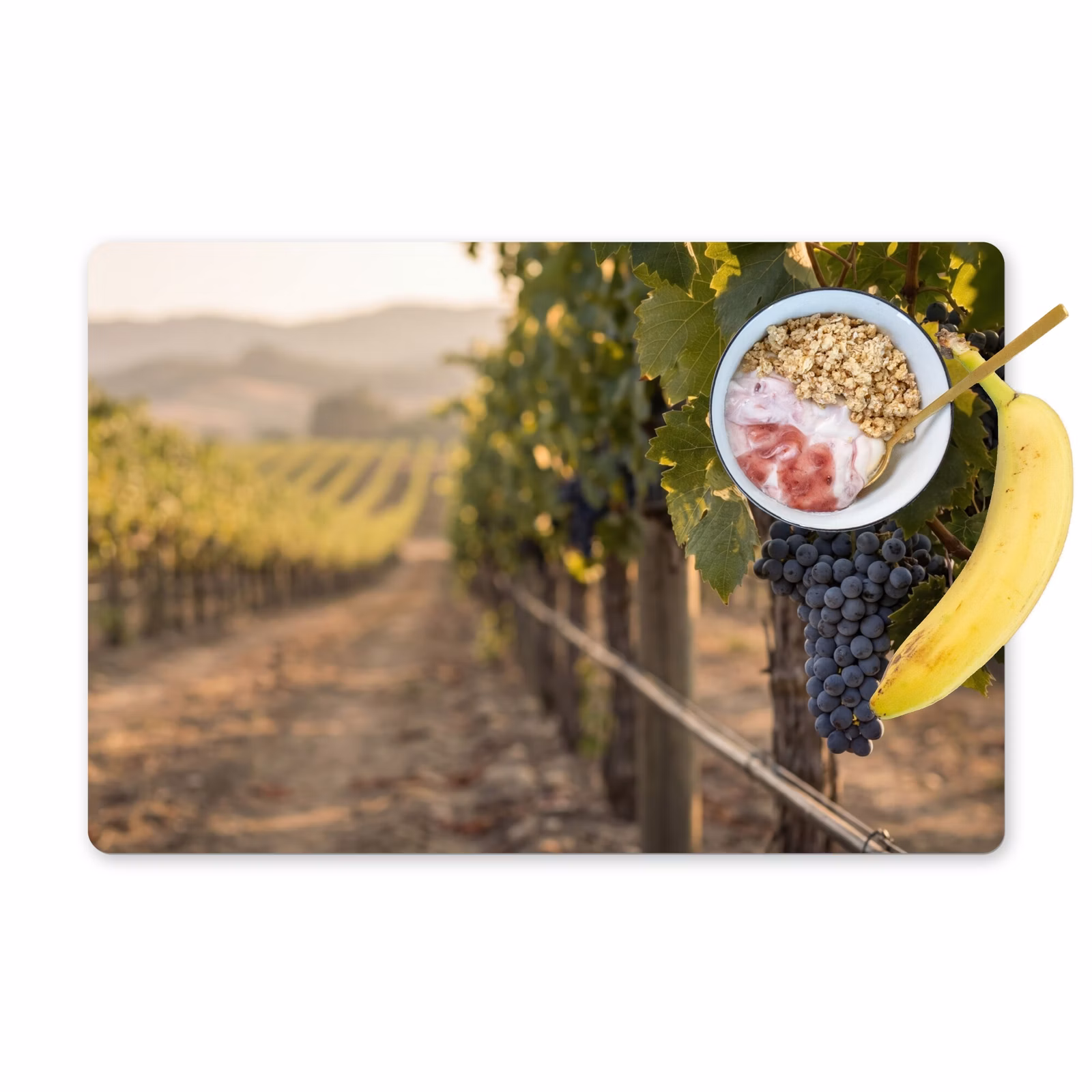 Set de table – 6 pièces - Raisins - Vigne - Soleil — 1