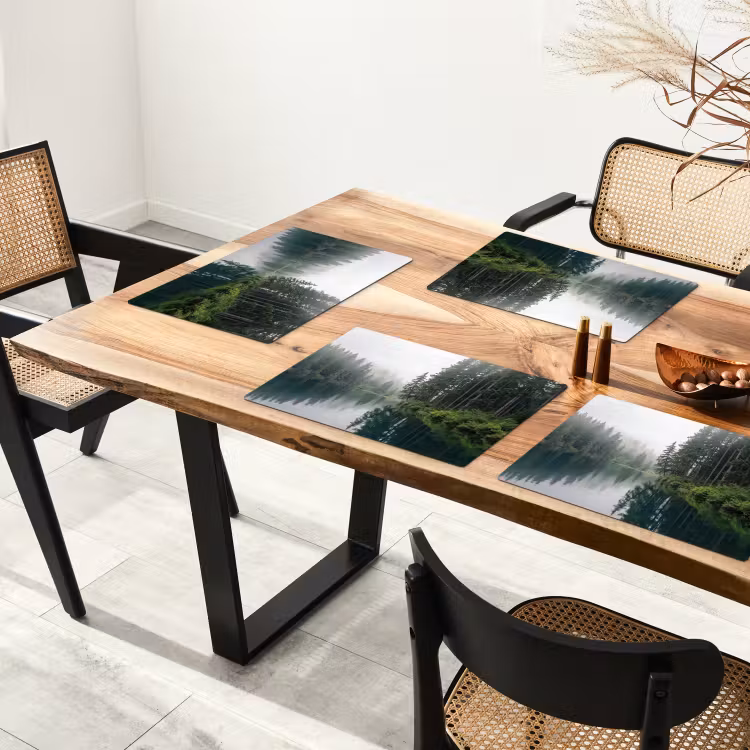 Set de table – 6 pièces - Montagnes - Lac - Forêt — 4