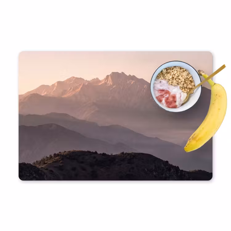 Set de table – 6 pièces - Panorama - Paysage - Montagnes — 1