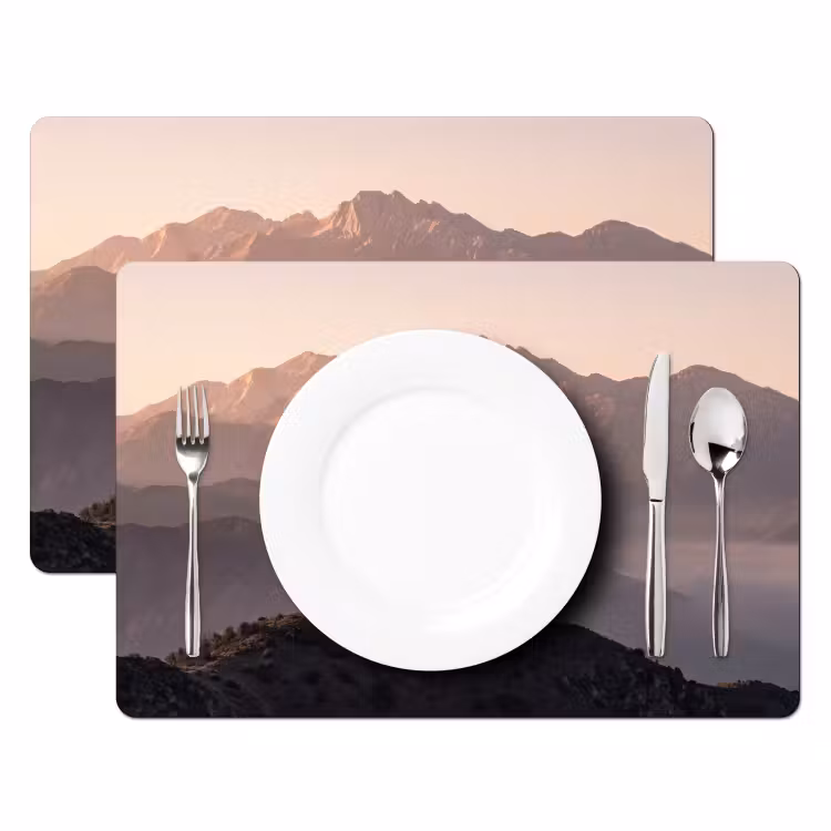 Set de table – 6 pièces - Panorama - Paysage - Montagnes — 2