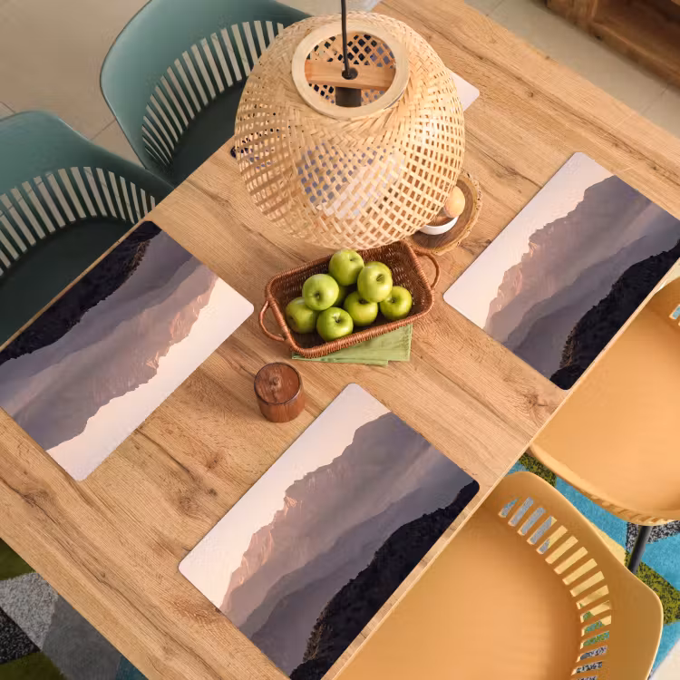 Set de table – 6 pièces - Panorama - Paysage - Montagnes — 3
