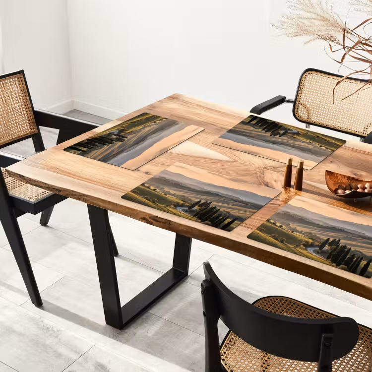 Set de table – 6 pièces - Toscane - Paysage - Collines — 4