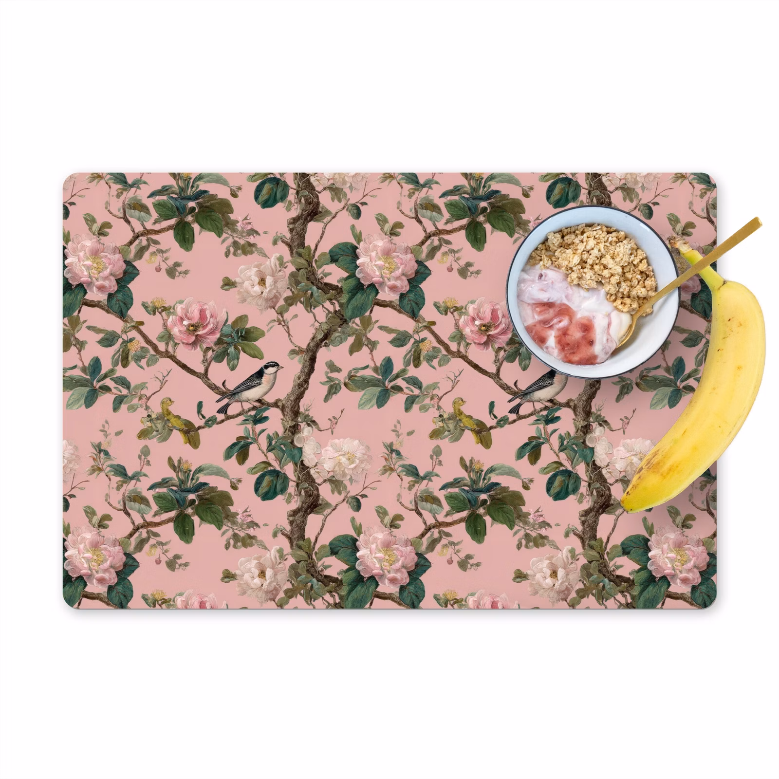 Set de table – 6 pièces - Pivoines - Botanique - Oiseau — 1