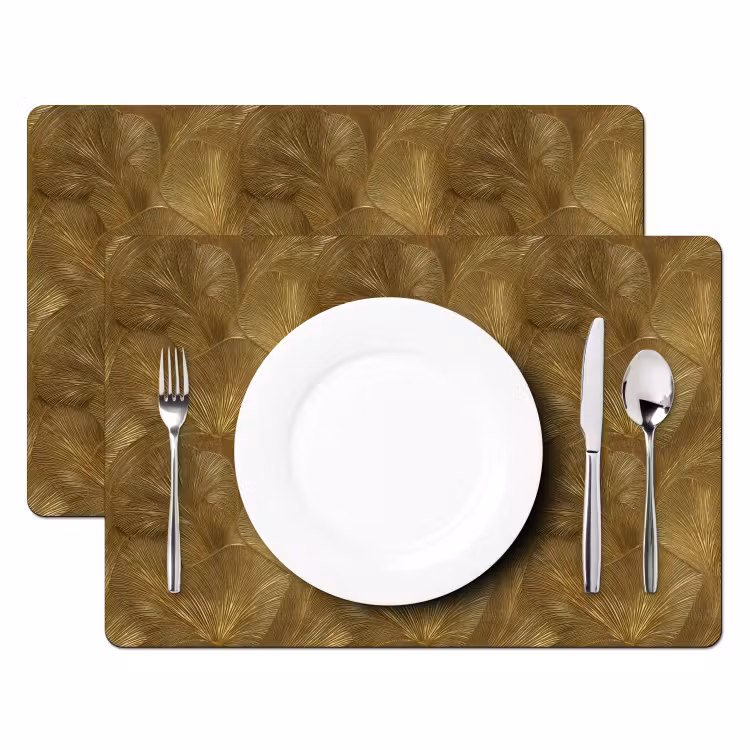 Set de table – 6 pièces - Organic - Lines - Gold — 2