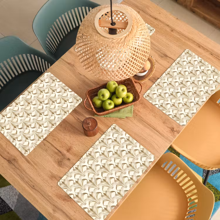 Set de table – 6 pièces - Ornement - Baroque - Or — 3