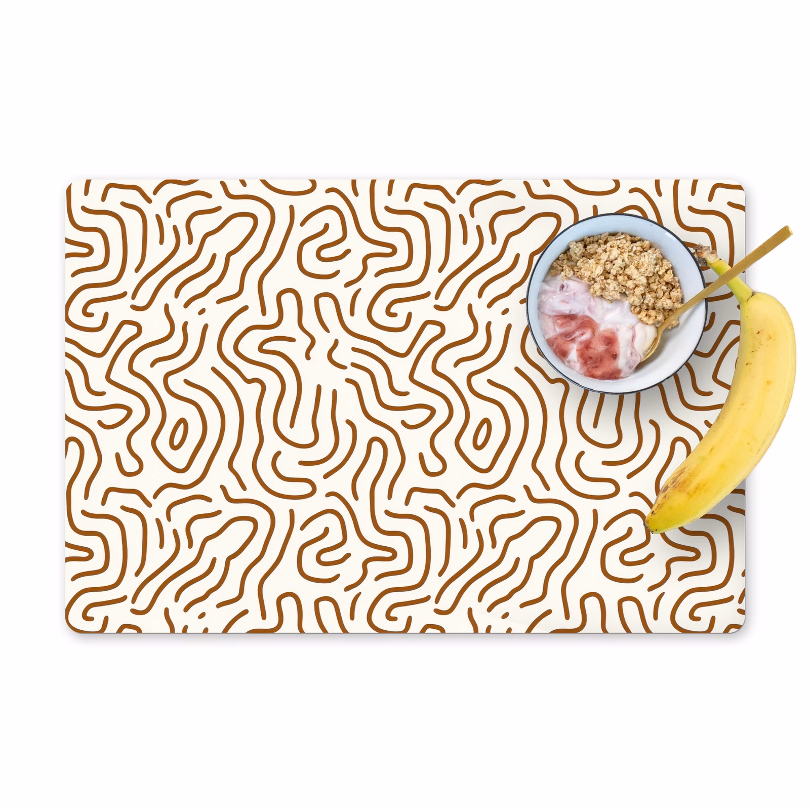 Set de table – 6 pièces - Minimaliste - Motif - Terracotta — 1