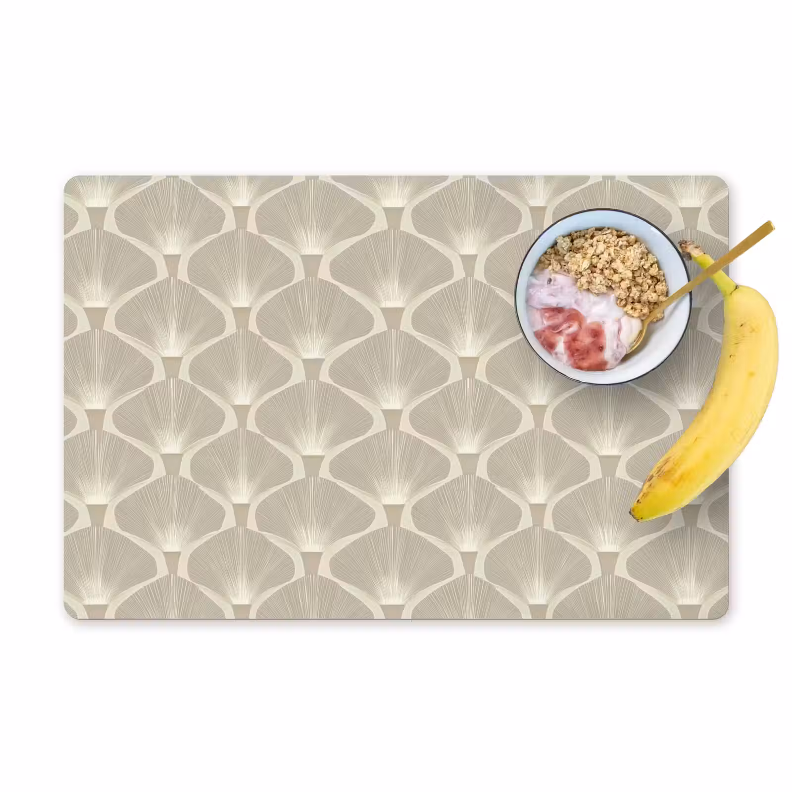 Set de table – 6 pièces - Panneau - Ginkgo - Sable — 1
