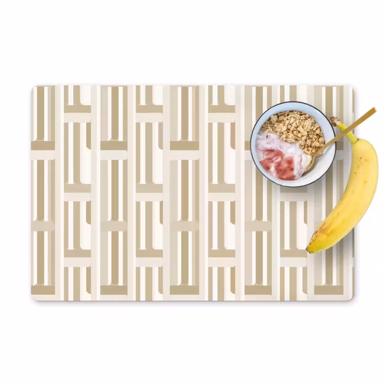 Set de table – 6 pièces - Moderne - Géométrique - Beige — 1
