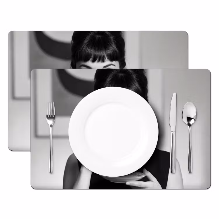 Set de table – 6 pièces - Portrait - Thé - Femme — 2