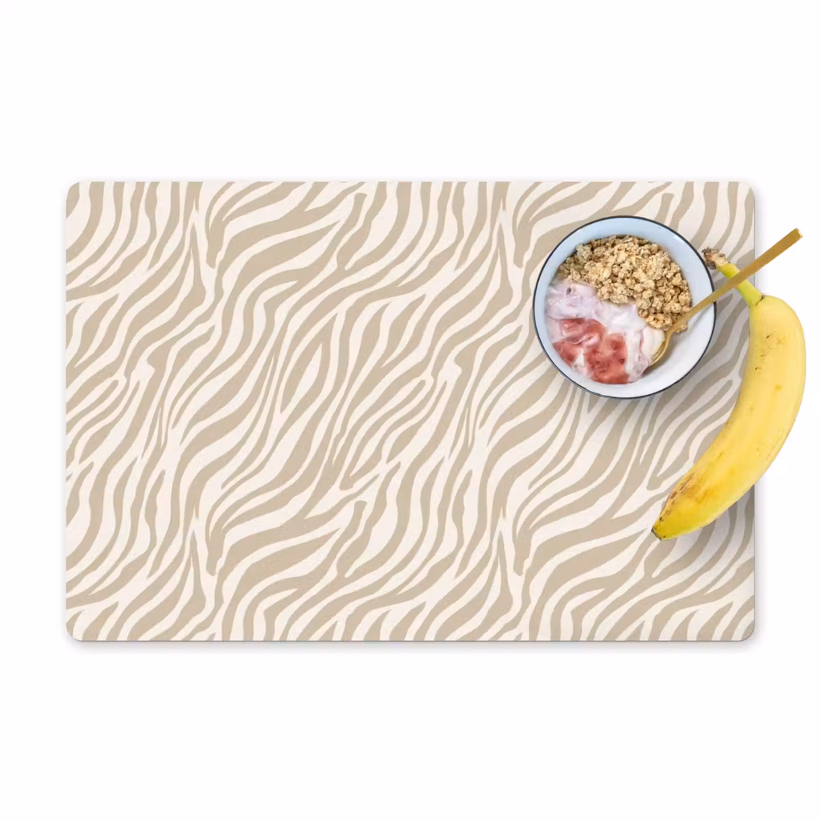 Set de table – 6 pièces - Zebra - Motif - Beige — 1