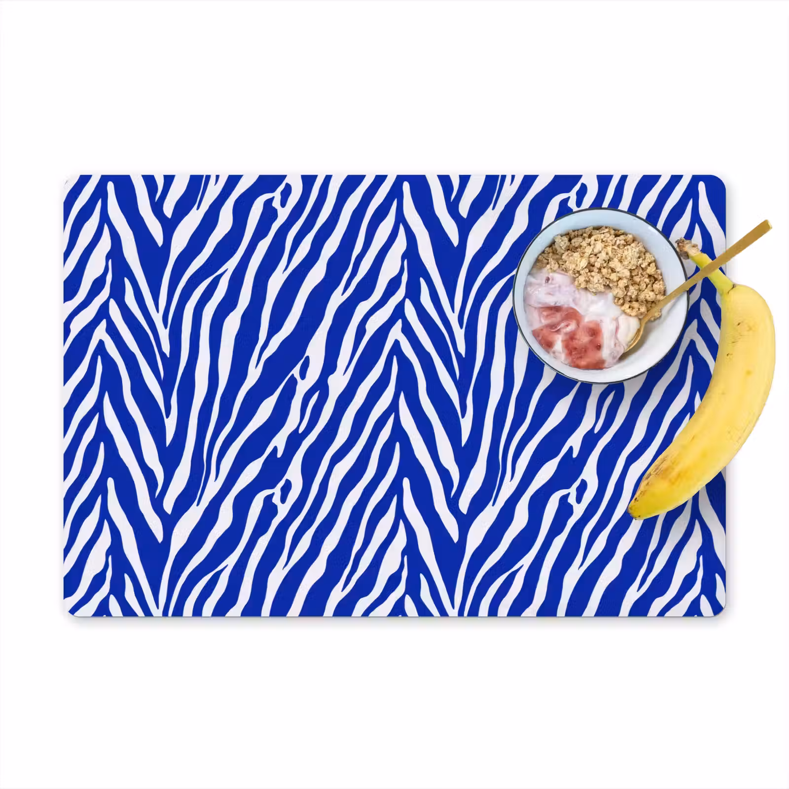 Set de table – 6 pièces - Zèbre - Motif - Cobalt - Bleu — 1