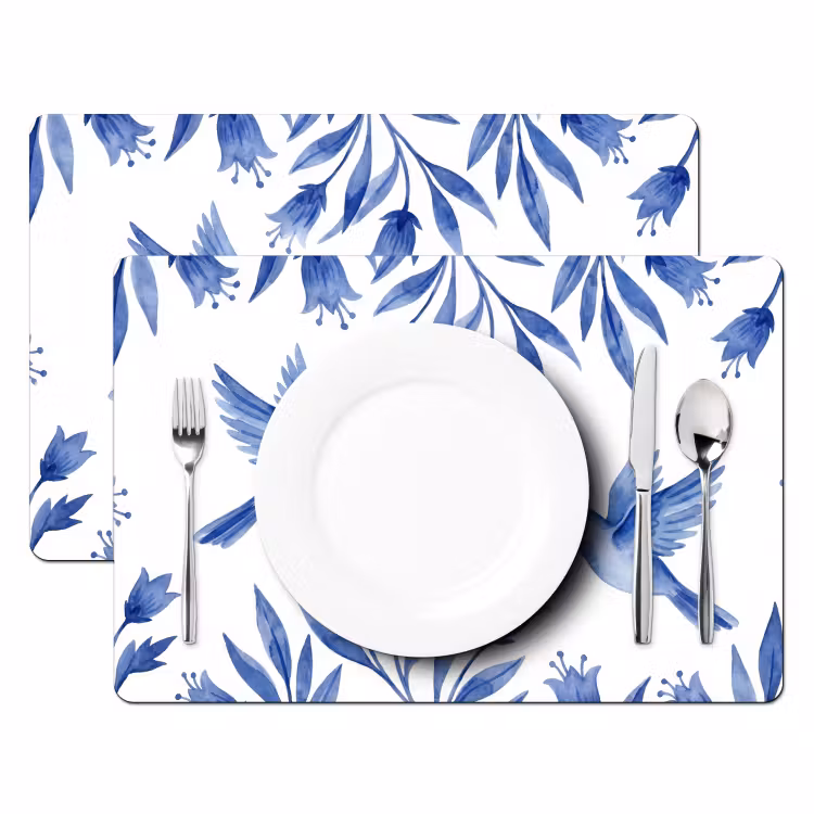 Set de table – 6 pièces - Moderne - Oiseaux - Delftware — 2
