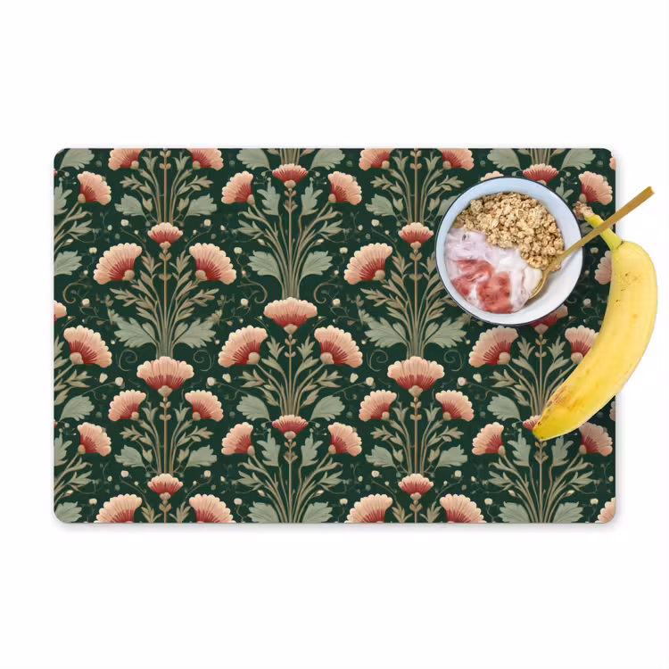 Set de table – 6 pièces - Motif - Botanique - Coloré — 1