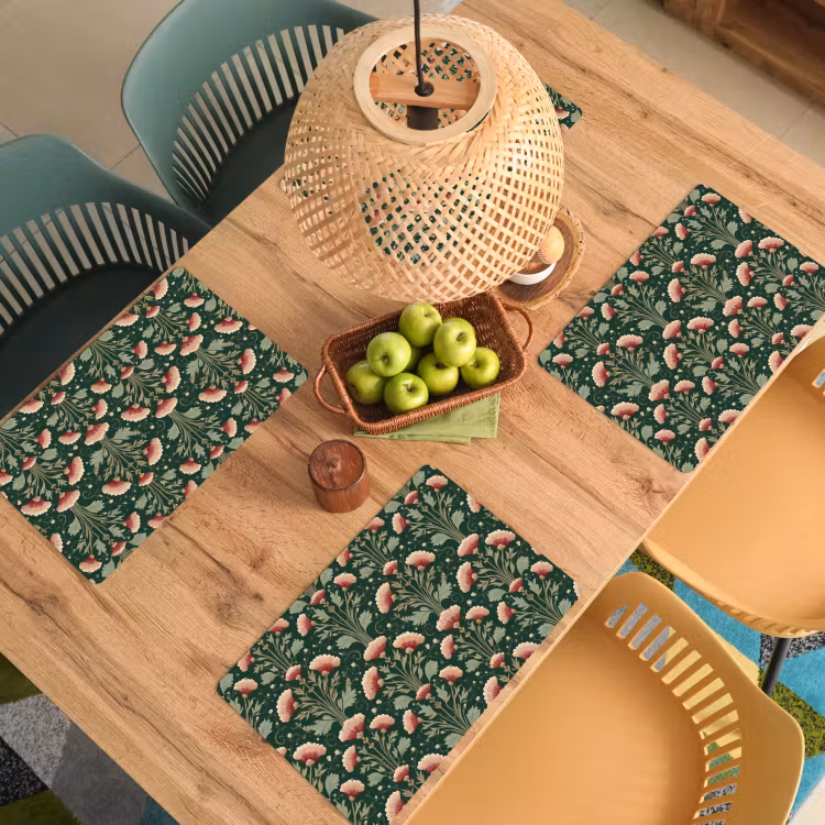 Set de table – 6 pièces - Motif - Botanique - Coloré — 3