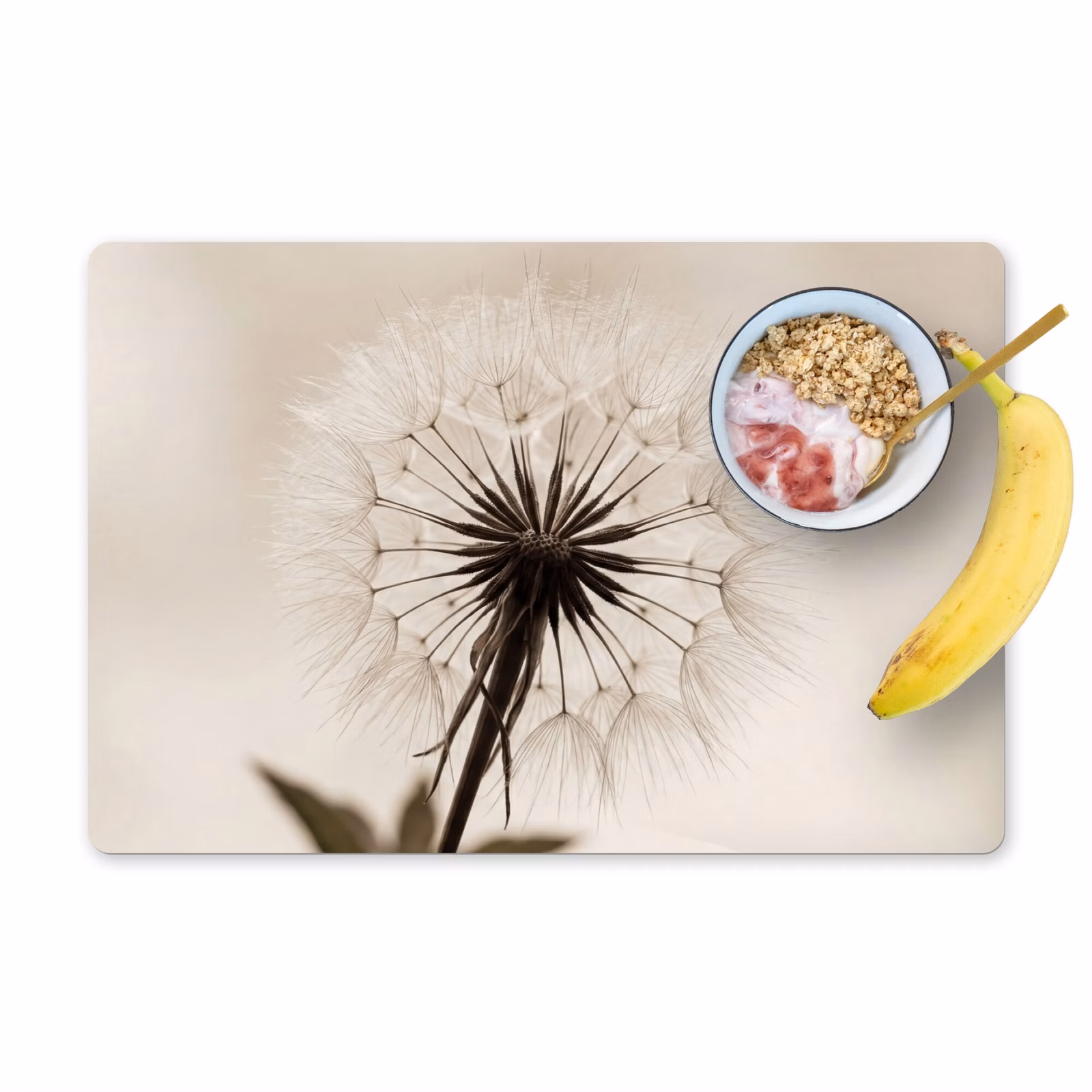 Set de table – 6 pièces - Pissenlit - Minimaliste - Blanc — 1