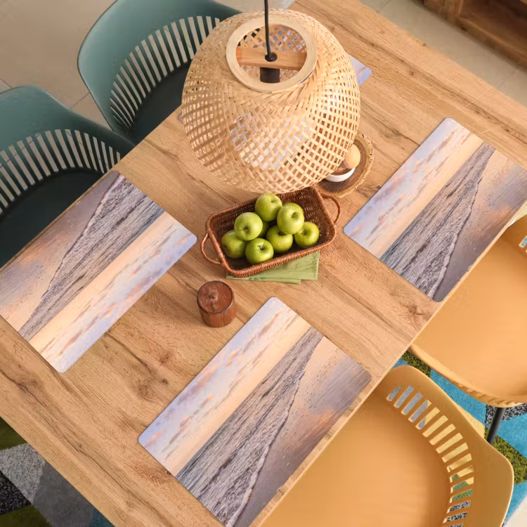 Set de table – 6 pièces - Plage - Surf - Nuages — 3